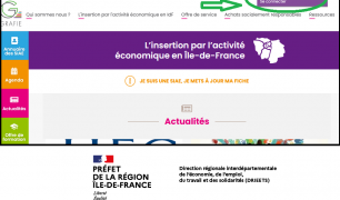 Capture d'écran page d'accueil grafie.org